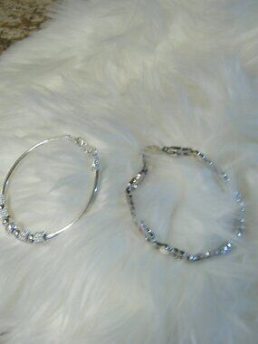 ✨ 925 Sterling Silver Bangle Bracelet Set Perfect for Everyday Wear